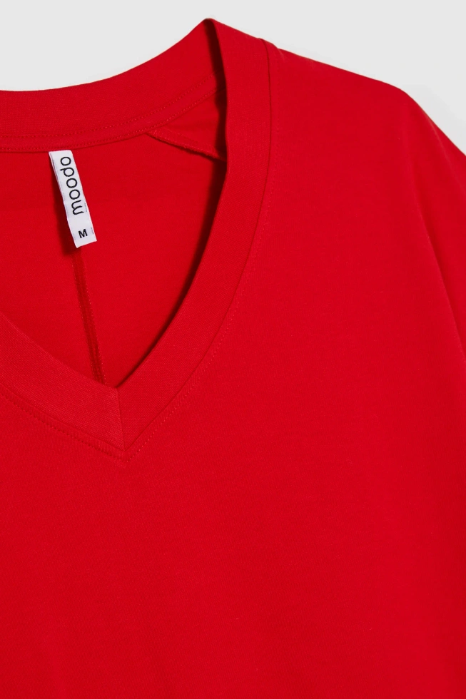 KOSZULKA DAMSKA L-TS-4942 RED