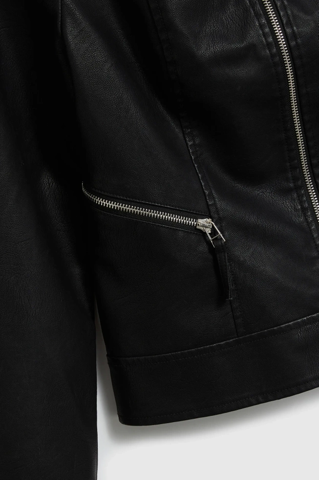 WOMEN'S JACKETS L-KU-4914 BLACK