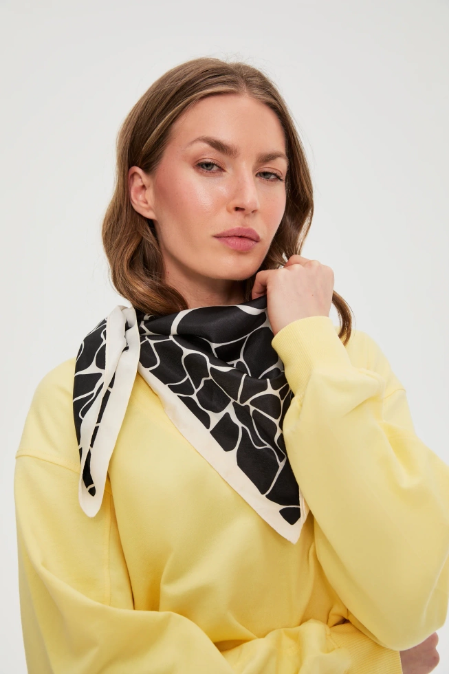 WOMEN'S SCARF L-SZ-4941 BLACK