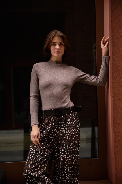 BLUZKA DAMSKA Z-TS-4814 BROWN