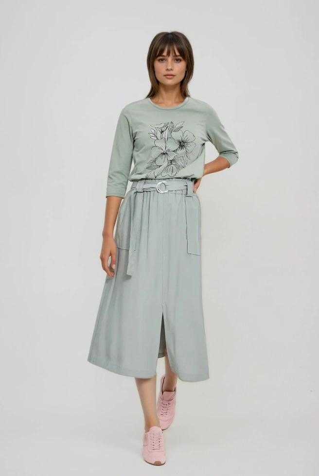 WOMEN'S LONGSLEEVE L-TS-4904 OLIVE-set