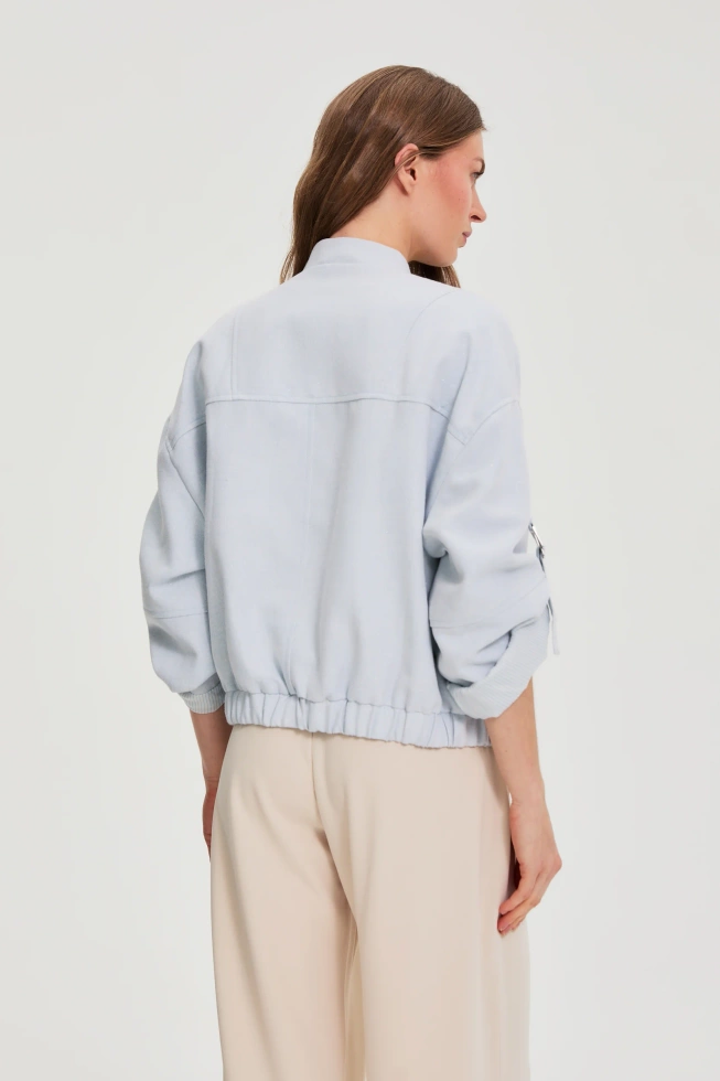 WOMEN'S JACKETS L-KU-4926 L.BLUE