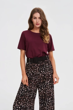 WOMEN'S TSHIRT Z-TS-4804 BURGUNDY