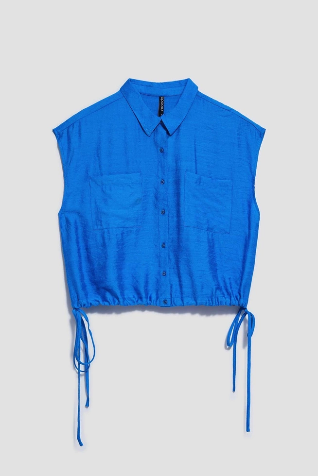 LADIES SHIRT L-KO-4045 FRESH BLUE