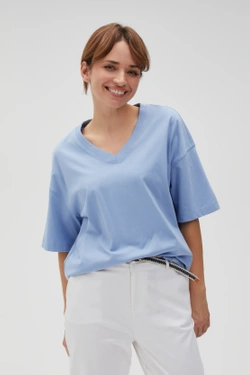 WOMEN'S TSHIRT L-TS-4613 BLUE-set
