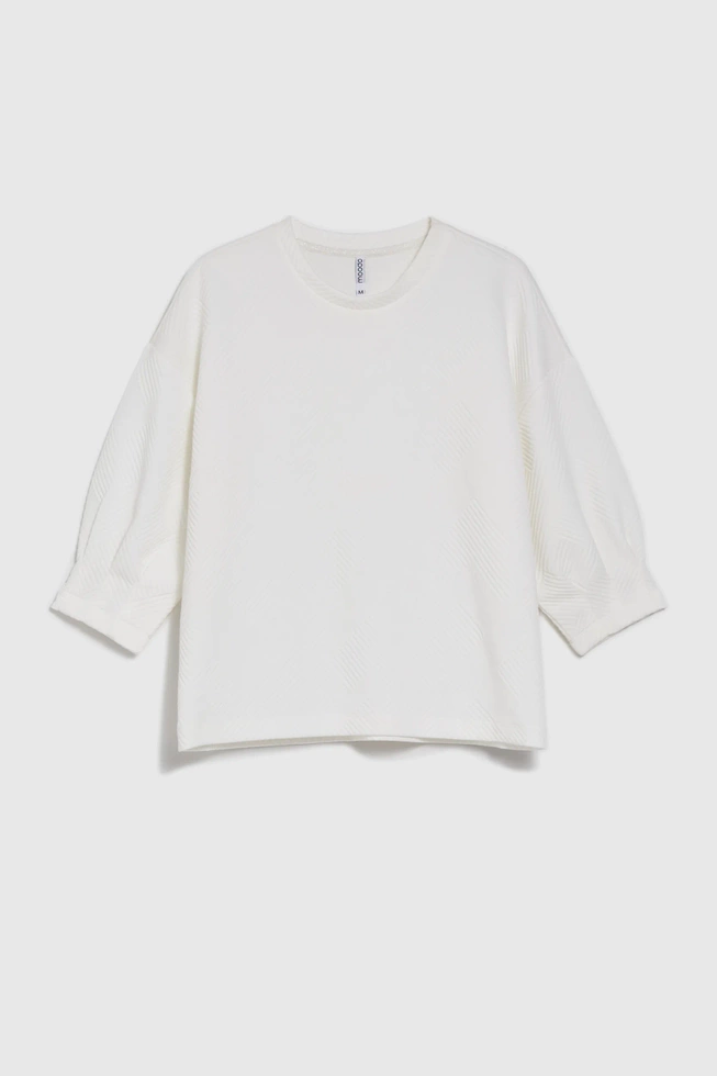 WOMEN'S SWEATSHIRT L-BL-4614 OFF WHITE-set