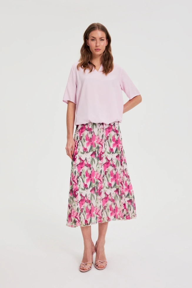 SPÓDNICA DAMSKA L-SC-4904 OFF WHITE