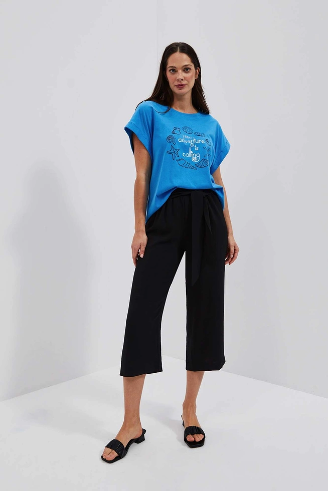 LADIES TSHIRT L-TS-4088 FRESH BLUE