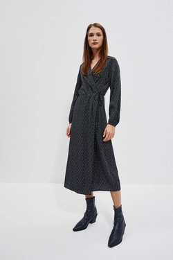 LADIES DRESS L-SU-4008 BLACK