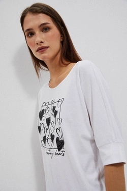 LADIES TSHIRT L-TS-4030 WHITE