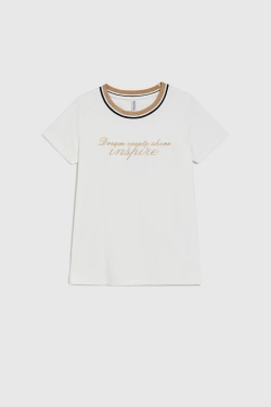 WOMEN'S TSHIRT L-TS-4914 OFF WHITE-set