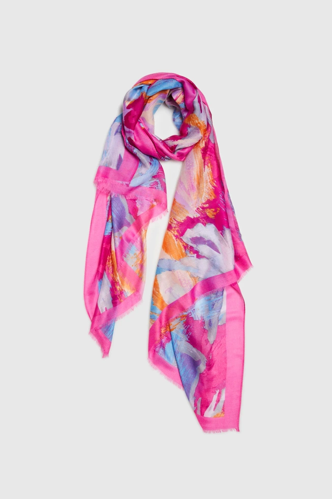 WOMEN'S SCARF L-SZ-4620 FUCHSIA-set