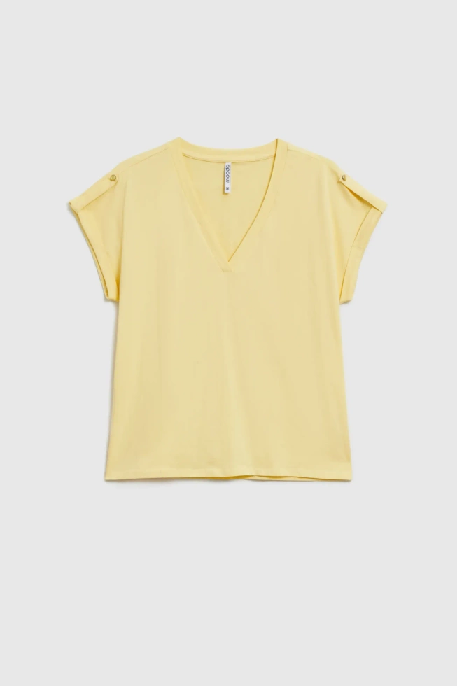 KOSZULKA DAMSKA L-TS-4909 L.YELLOW-pakiet