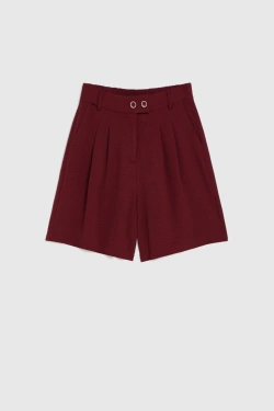 SZORTY DAMSKIE L-SH-4913 BURGUNDY-pakiet