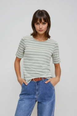 WOMEN'S TSHIRT L-TS-4933 OLIVE