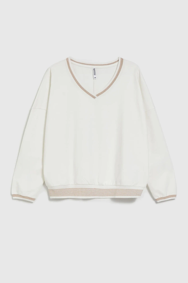 WOMEN'S SWEATSHIRT Z-BL-4512 OFF WHITE