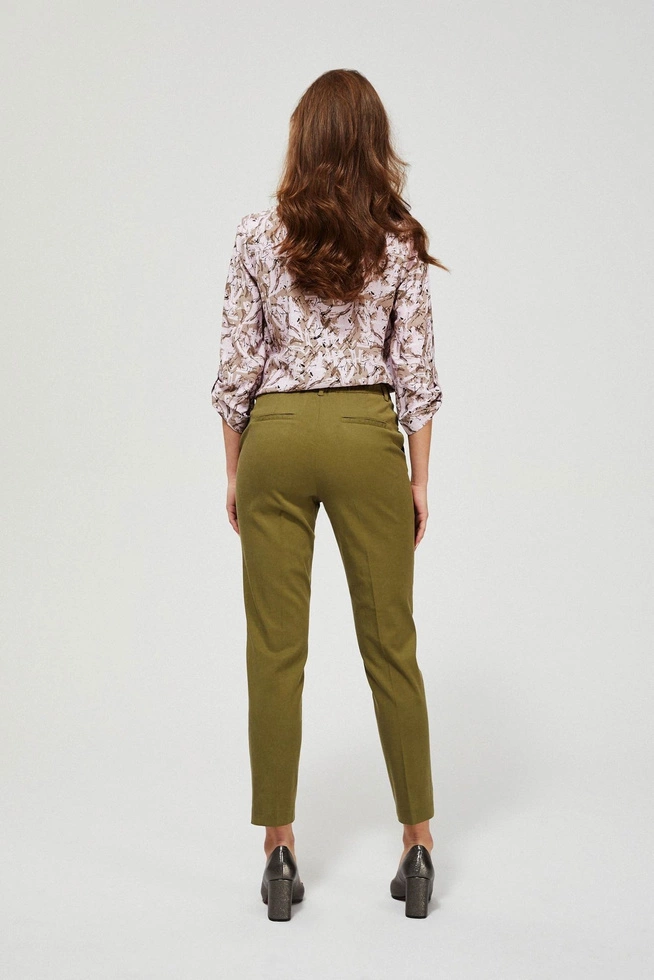 Spodnie chinos z lyocellem L-SP-3403 OLIVE