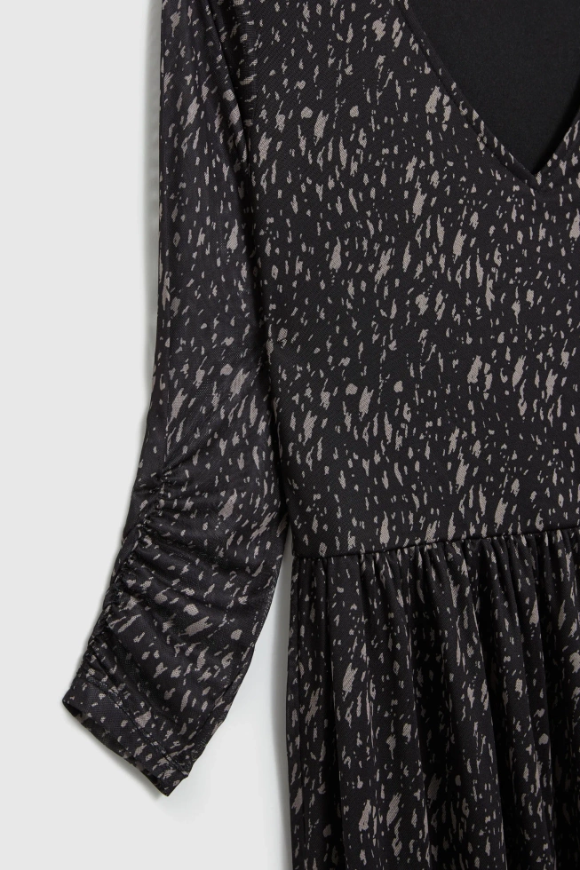 WOMEN'S DRESS L-SU-4904 BLACK