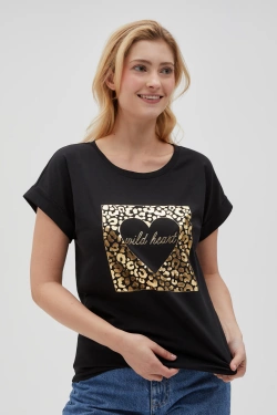 WOMEN'S TSHIRT L-TS-4626 BLACK