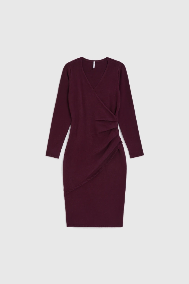 WOMEN'S DRESS Z-SU-4820 BURGUNDY