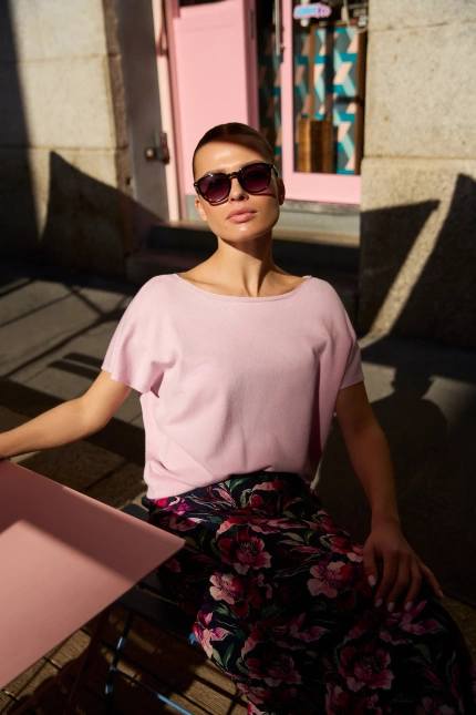 SWETER DAMSKI L-SW-4904 L.PINK