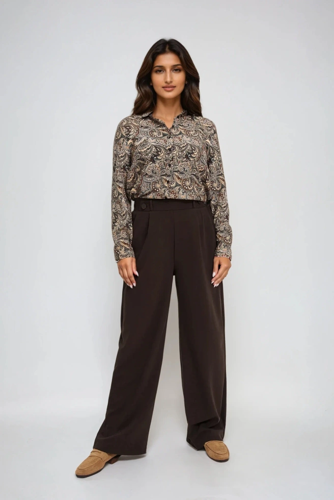 WOMEN'S PANTS Z-SP-4805 BROWN-set