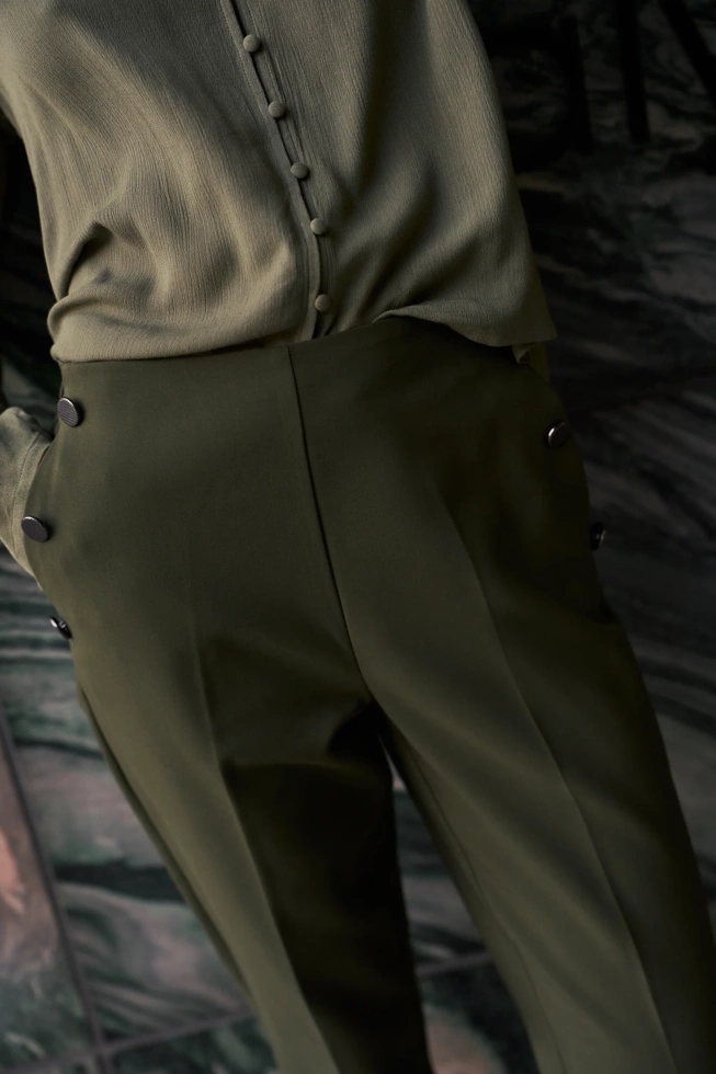 WOMEN'S PANTS Z-SP-4802 D.OLIVE