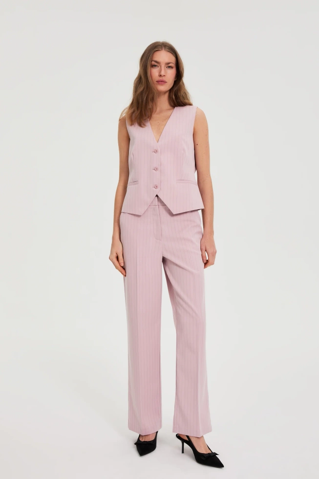 WOMEN'S BLAZER L-KA-4924 DUSTY PINK