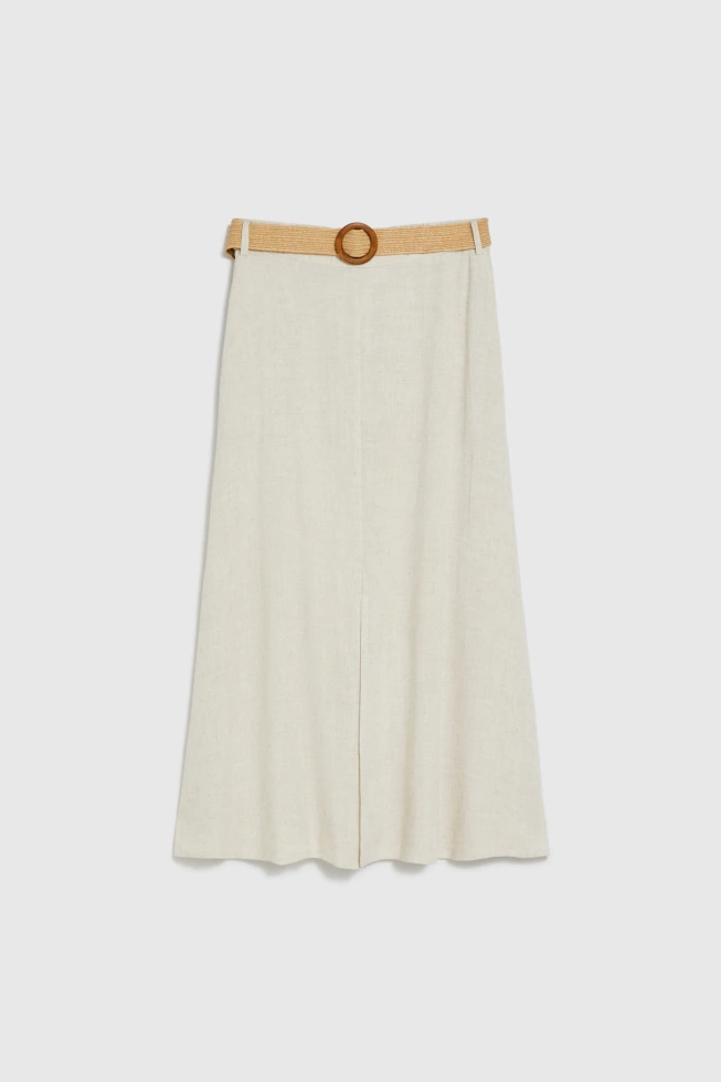 SPÓDNICA DAMSKA L-SC-4919 L.BEIGE-pakiet