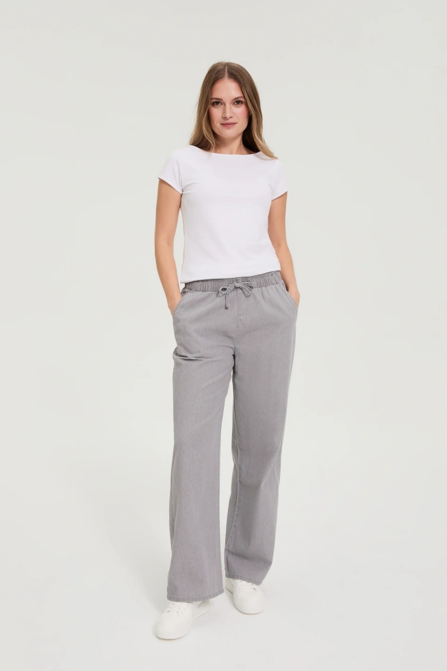 WOMEN'S JEANS L-JE-4910 GREY