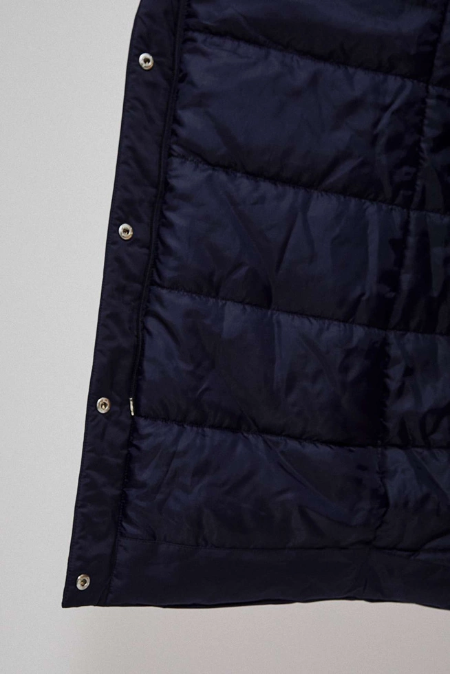 Quilted jacket with a hood