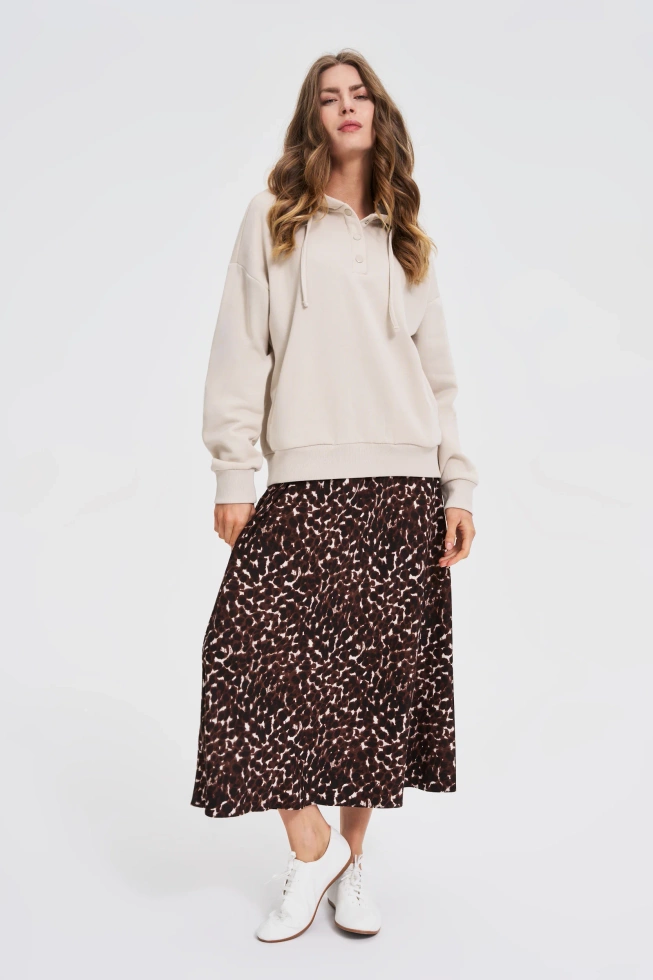 WOMEN'S SWEATSHIRT Z-BL-4822 L.BEIGE