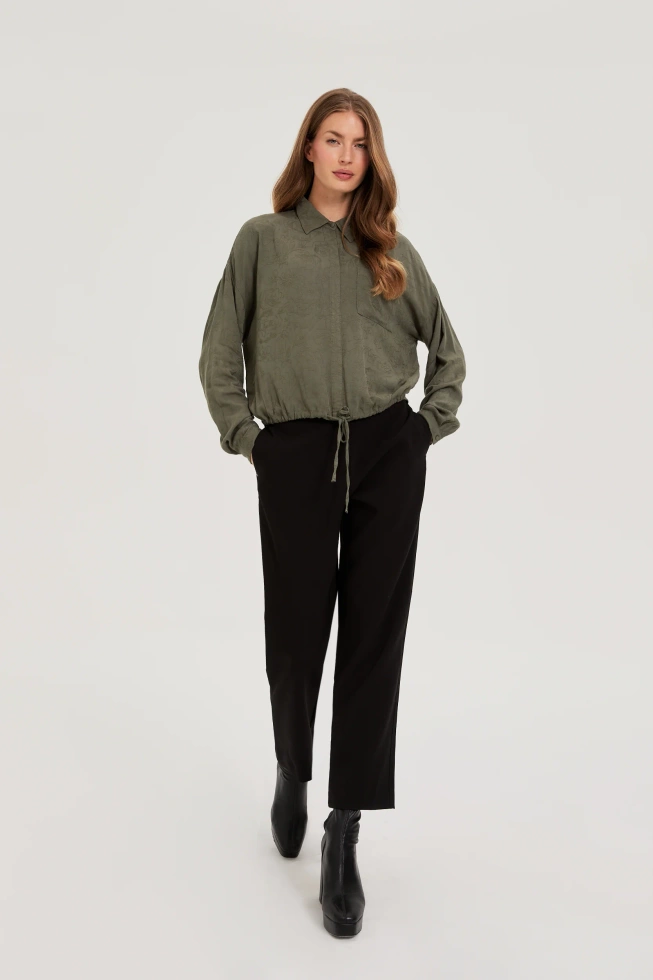 WOMEN'S SHIRT Z-KO-4823 D.OLIVE