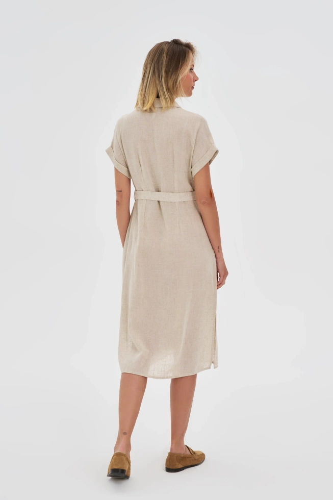 WOMEN'S DRESS L-SU-4642 L.BEIGE