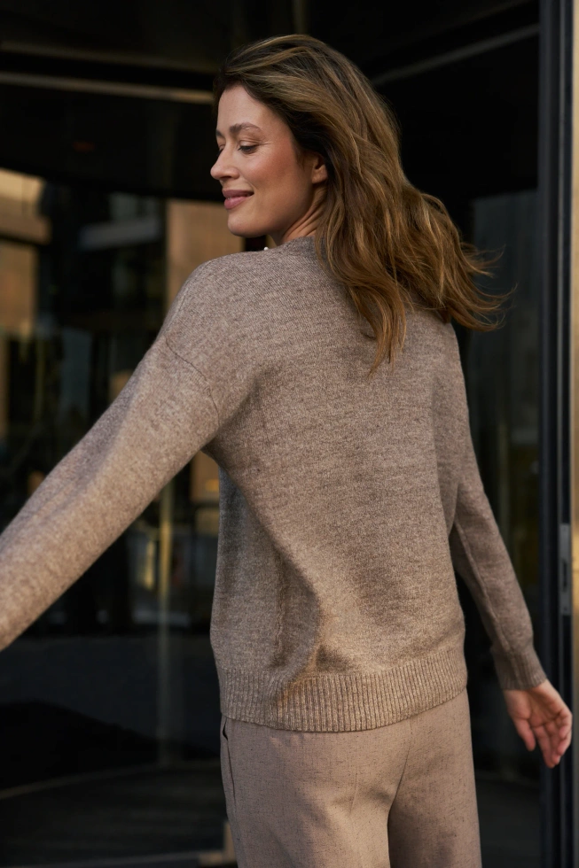 WOMEN'S SWEATER Z-SW-4871 COFFEE