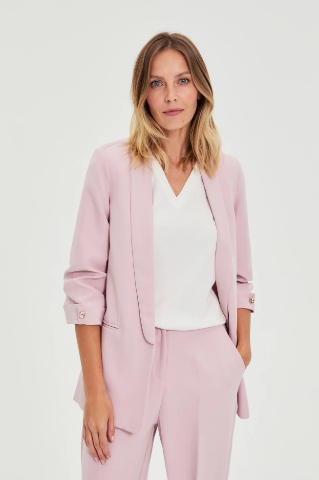 MARYNARKA DAMSKA L-MR-4923 DUSTY PINK