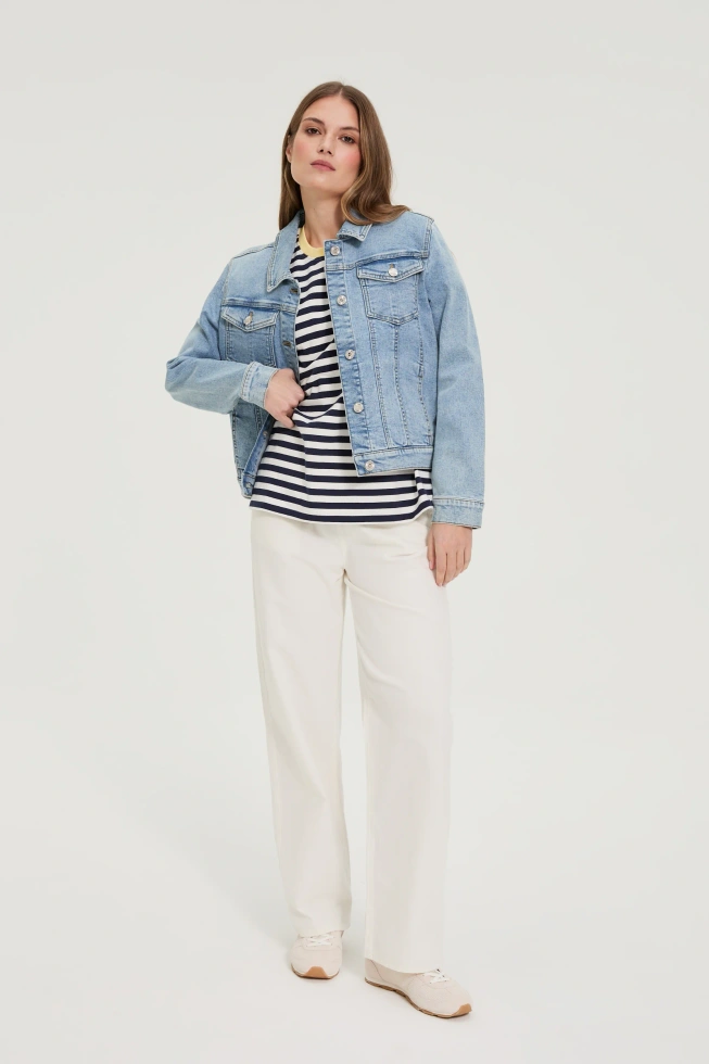 WOMEN'S JACKETS L-KU-4923 BLUE