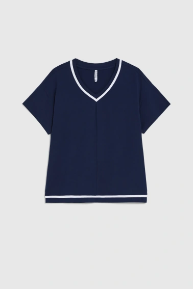 WOMEN'S TSHIRT L-TS-4967 NAVY-set
