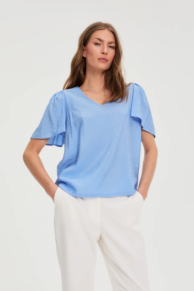 KOSZULA DAMSKA L-KO-4923 BLUE