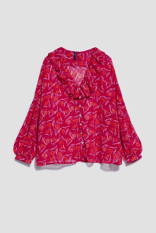 LADIES SHIRT L-KO-4012 STRAWBERRY