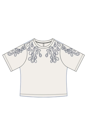 KOSZULKA DAMSKA L-TS-4970 OFF WHITE-pakiet