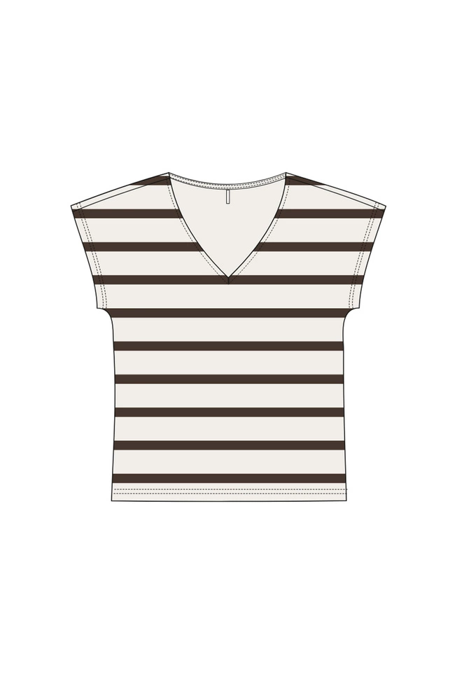 WOMEN'S TSHIRT L-TS-5032 OFF WHITE-set