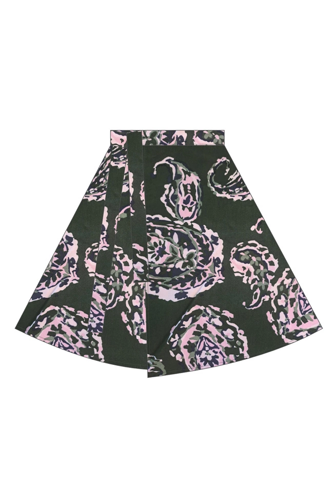 WOMEN'S SKIRT L-SC-4916 D.GREEN-set