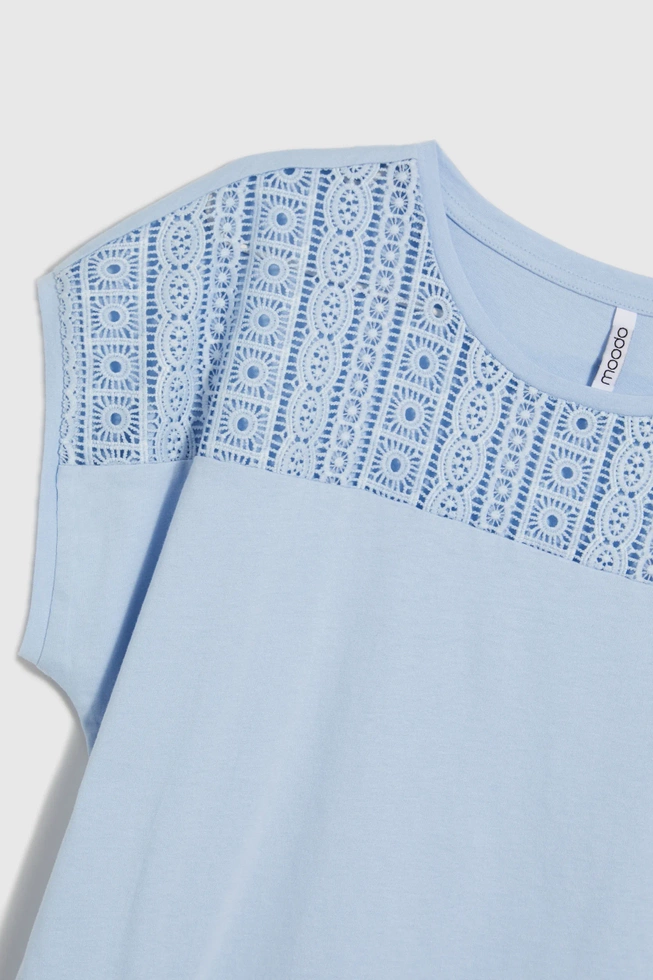 WOMEN'S TSHIRT L-TS-4641 L.BLUE