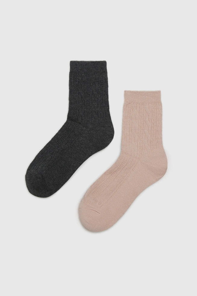 WOMEN'S SOCKS Z-SK-4509 DUSTY PINK-set