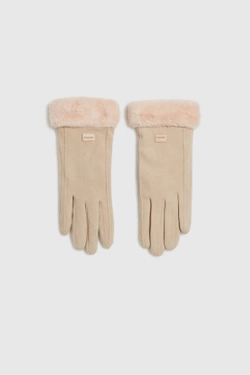 WOMEN'S GLOVES Z-RE-4506 BEIGE-set