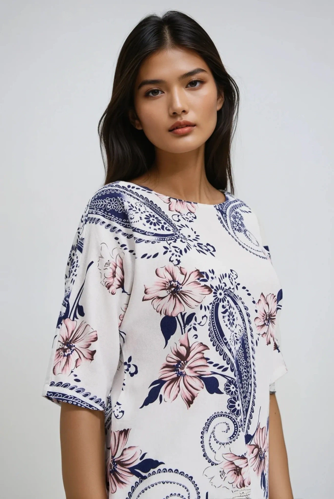 WOMEN'S SHIRT L-KO-4666 WHITE