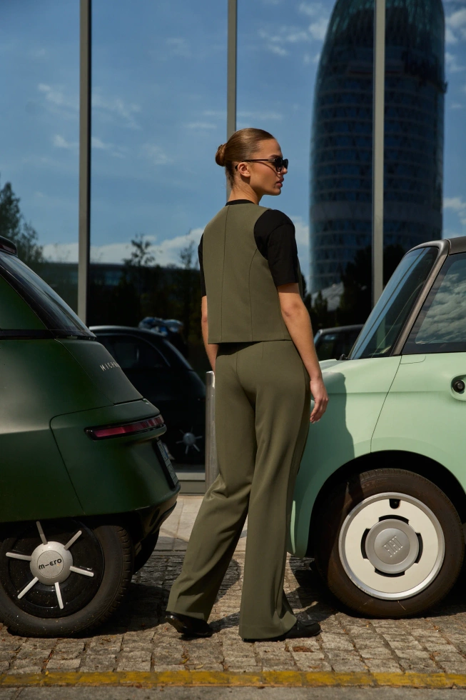 SPODNIE DAMSKIE L-SP-4902 D.OLIVE