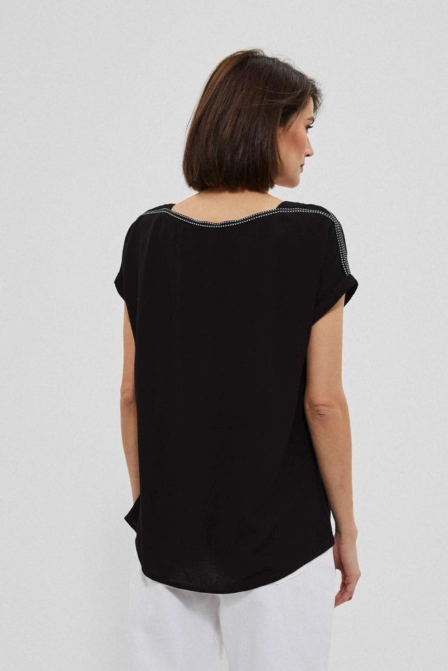 Plain viscose blouse