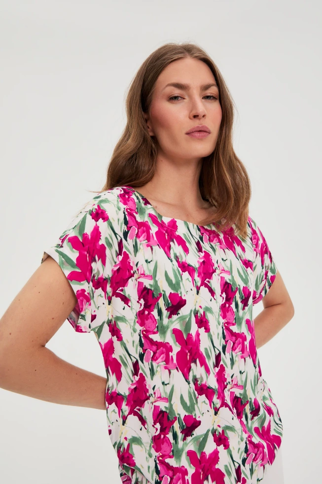 WOMEN'S SHIRT L-KO-4920 FUCHSIA